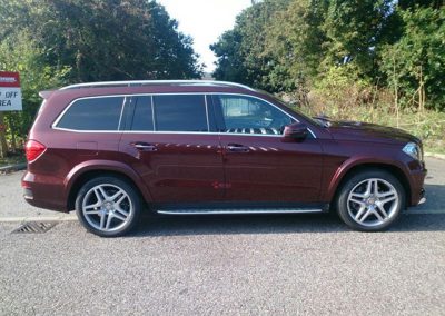 Maroon SUV