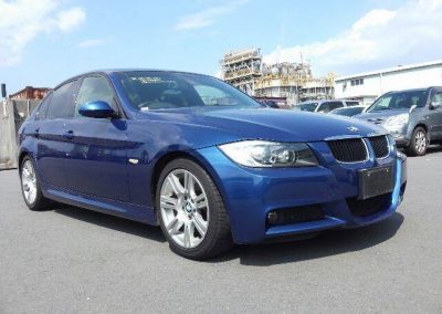 BMW blue car