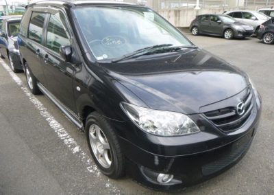 Mazda black minivan
